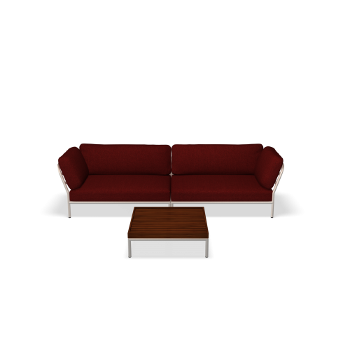 Sofa ogrodowa :: LEVEL set07  - biały: 278 cm 