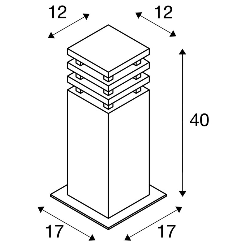 Lampa podłogowa :: RUSTY SQUARE 40