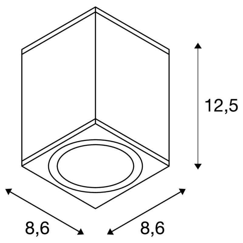 Lampa sufitowa :: ENOLA SQUARE S