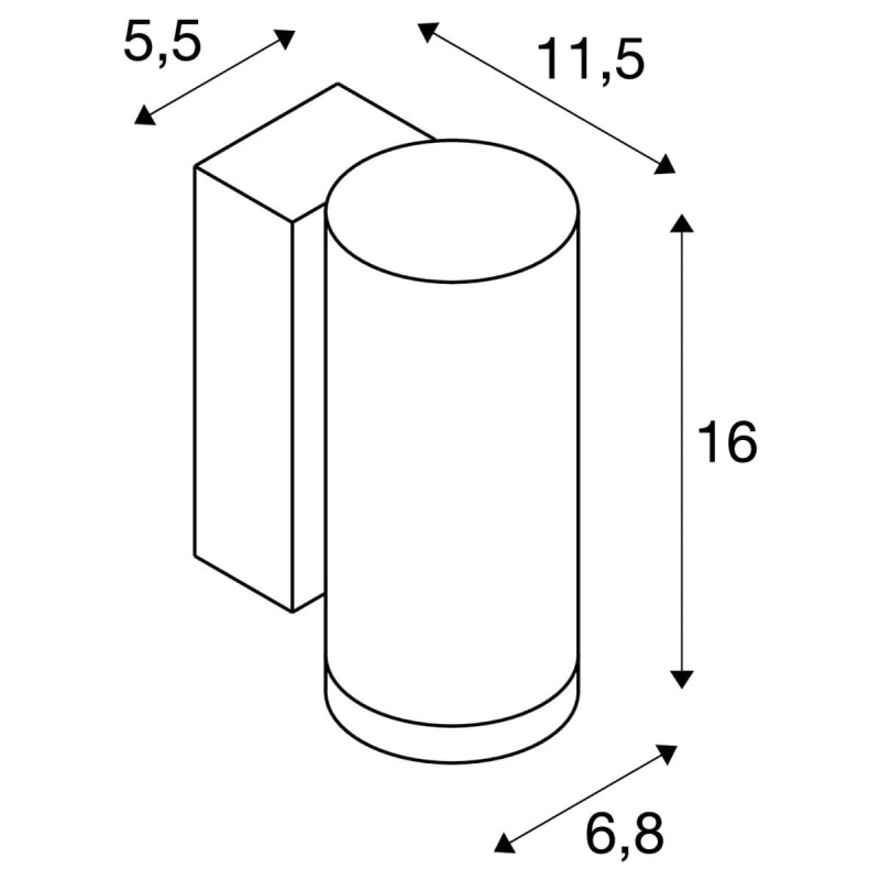 Lampa ścienna :: ENOLA ROUND S WL