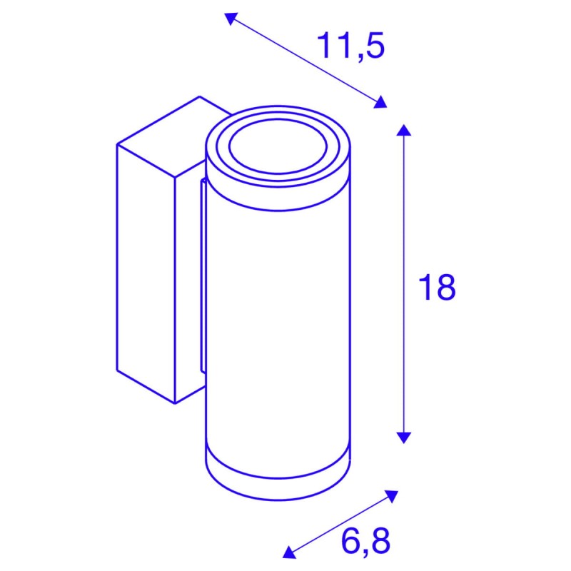 Lampa ścienna :: ENOLA ROUND S UP/DOWN WL