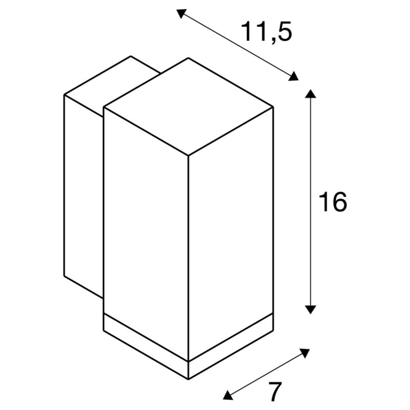 Lampa ścienna :: ENOLA SQUARE S WL