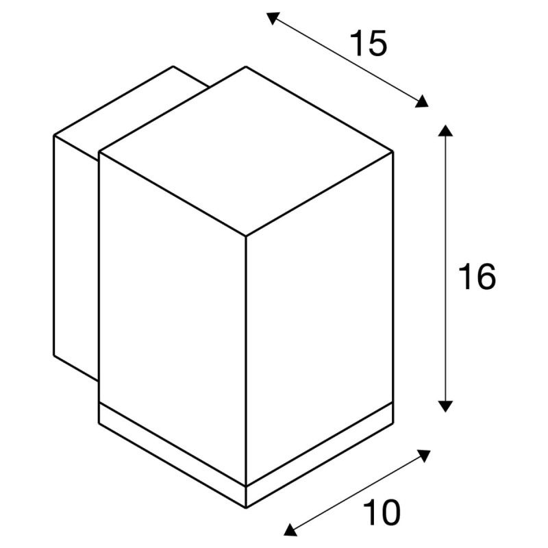 Lampa ścienna :: ENOLA SQUARE M WL