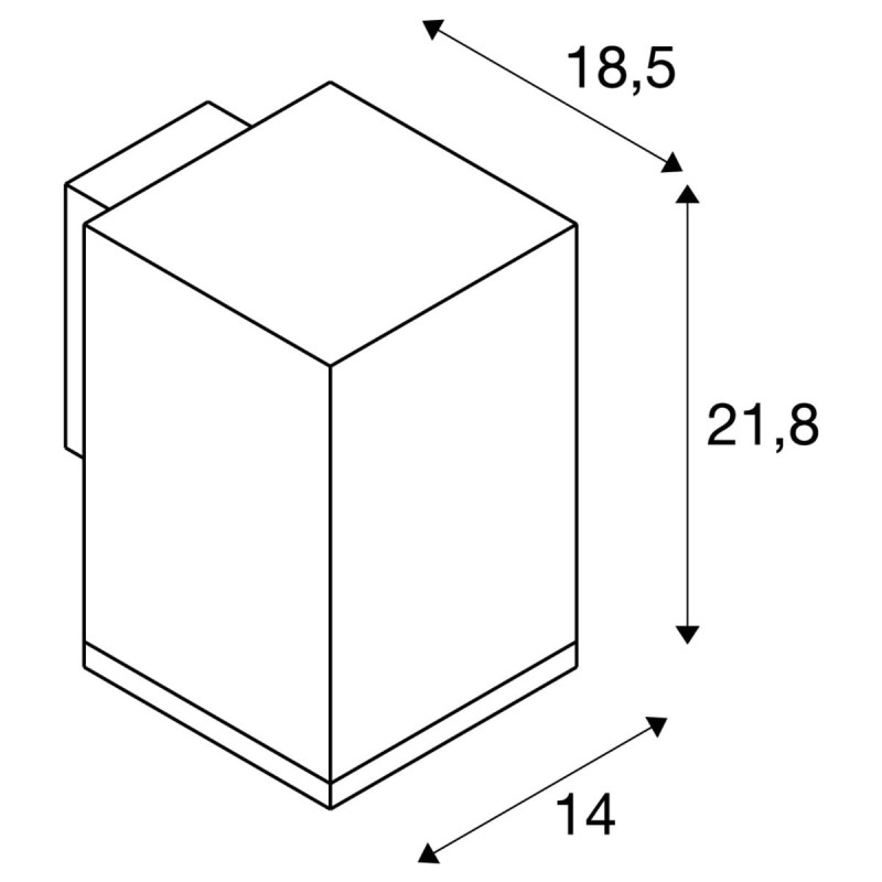 Lampa ścienna :: ENOLA SQUARE L WL