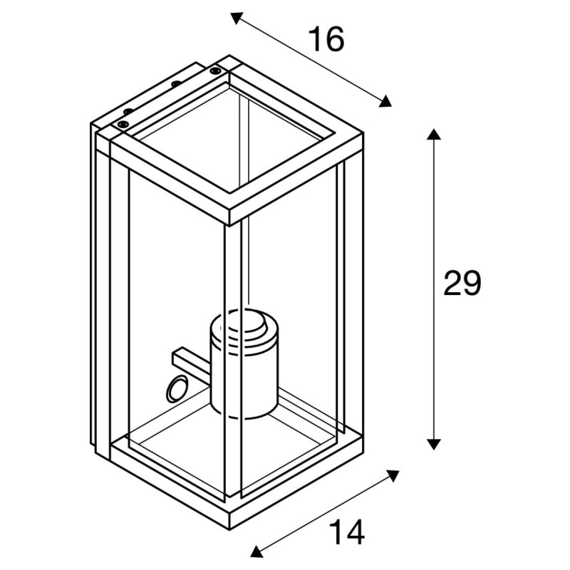 Lampa ścienna :: QUADRULO SENSOR WL E27