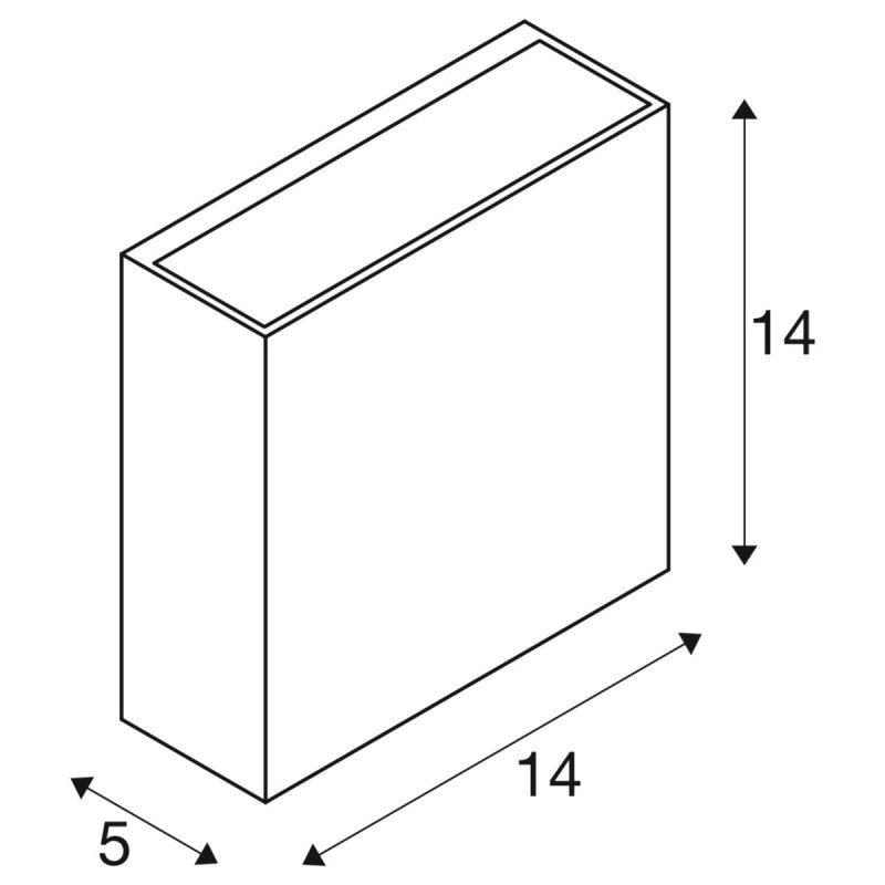 Lampa ścienna :: BIG QUAD UP/DOWN