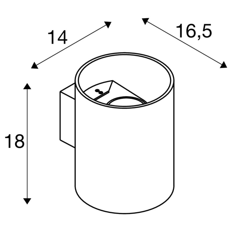 Lampa ścienna :: RUSTY UP/DOWN WL ROUND