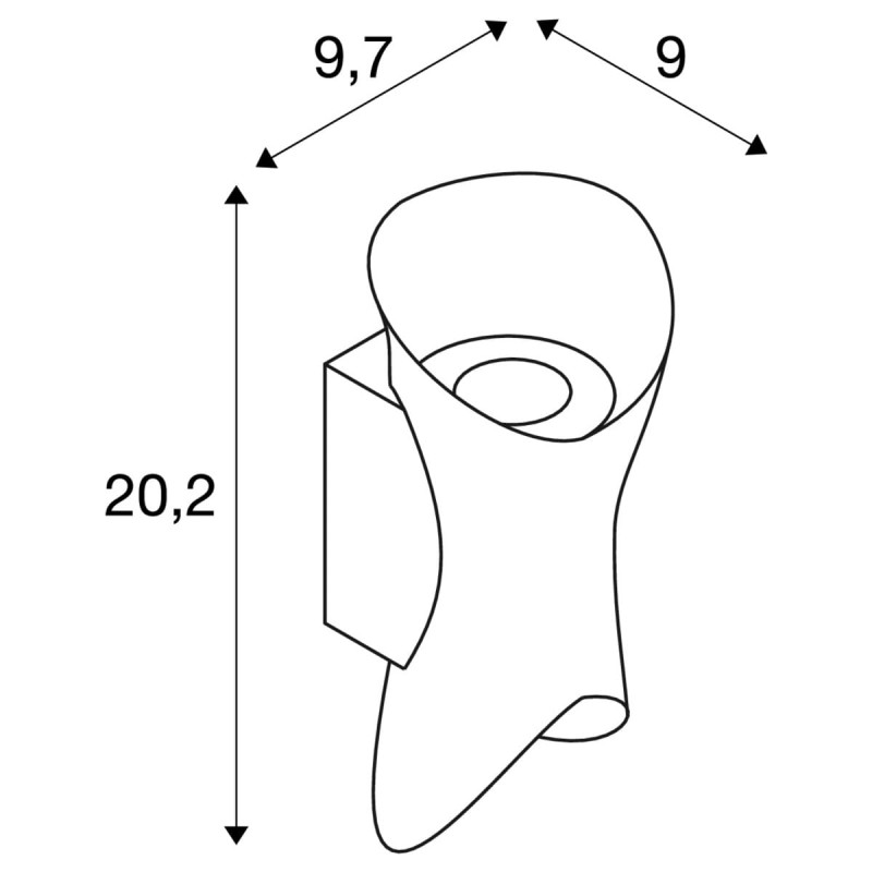 Lampa ścienna :: MODELA WL UP/DOWN