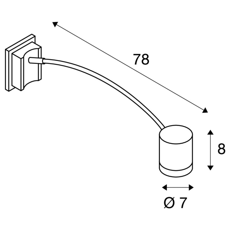 Lampa ścienna :: MYRA DISPLAY WL CURVED QPAR51