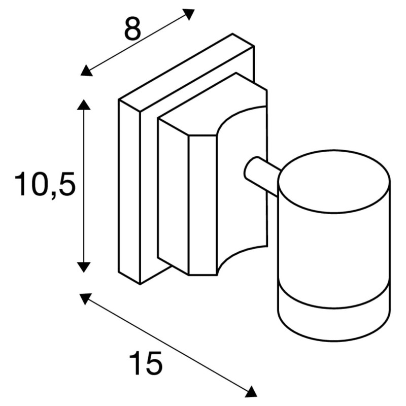 Lampa ścienna :: MYRA WL CW SINGLE QPAR51