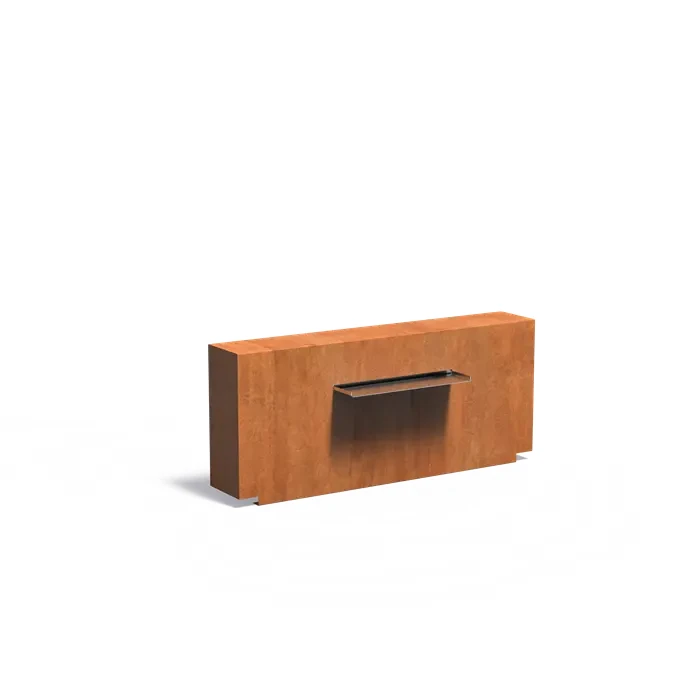 Ściana stawowa stała :: stal corten
