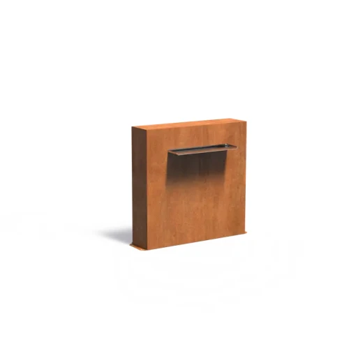 Ściana stawowa wolnostojąca letterbox 60 :: stal corten   