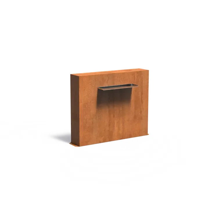 Ściana stawowa wolnostojąca letterbox 60 :: stal corten