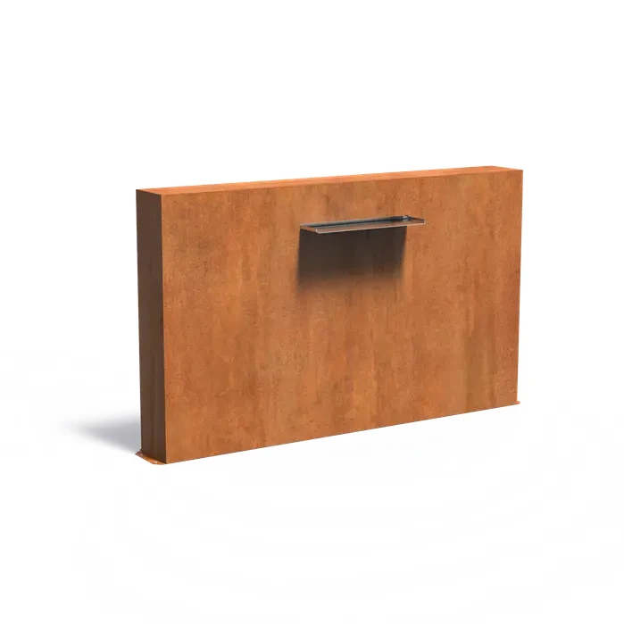 Ściana stawowa wolnostojąca letterbox 60 :: stal corten