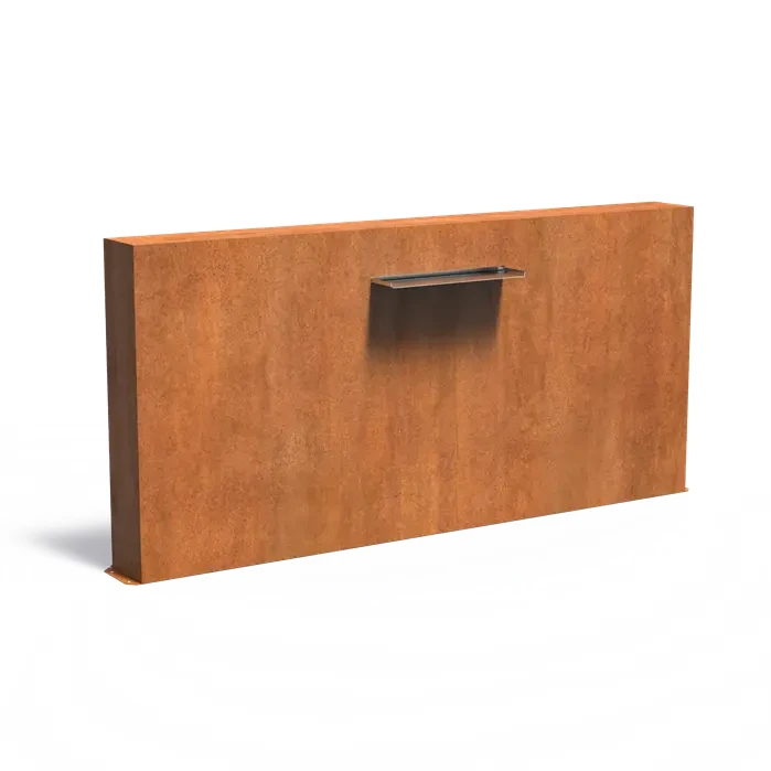 Ściana stawowa wolnostojąca letterbox 60 :: stal corten