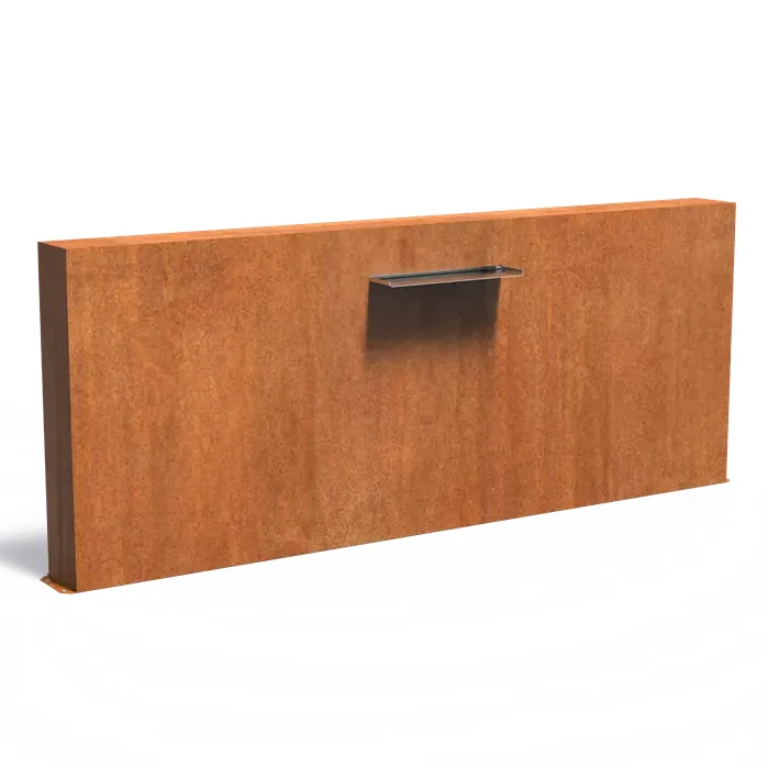 Ściana stawowa wolnostojąca letterbox 60 :: stal corten