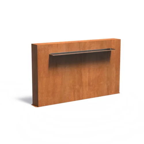 Ściana stawowa wolnostojąca letterbox 150 :: stal corten    