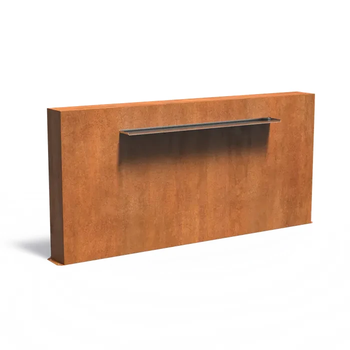 Ściana stawowa wolnostojąca letterbox 150 :: stal corten