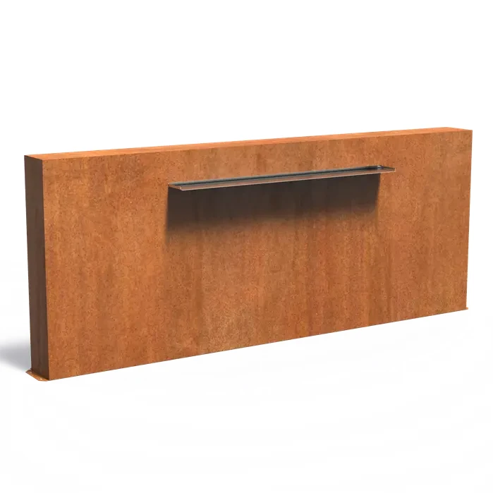 Ściana stawowa wolnostojąca letterbox 150 :: stal corten