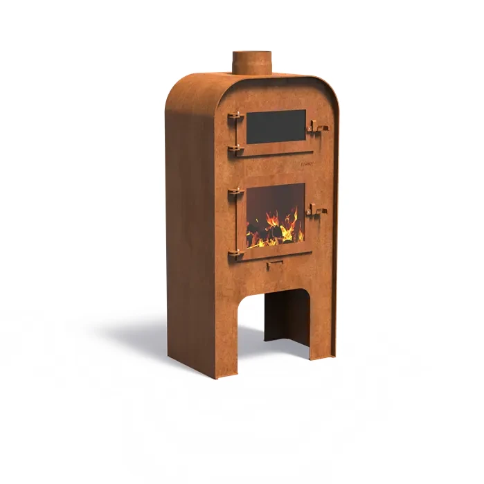 Kominek GAP 2:: stal corten