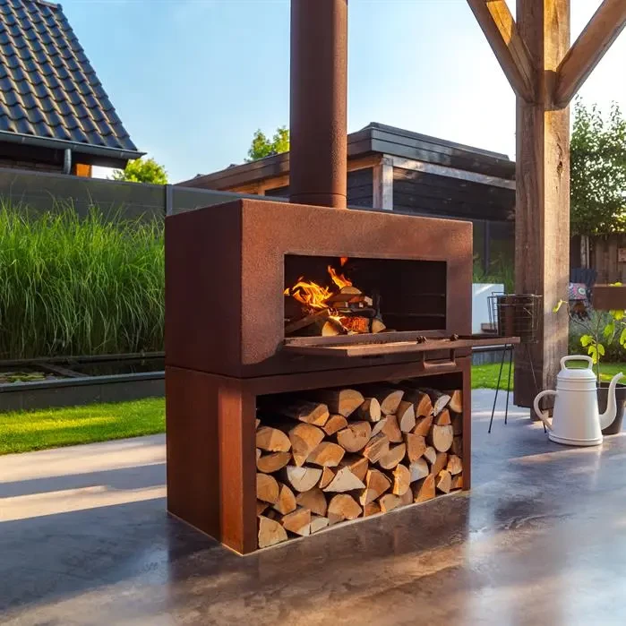 Kominek ENOK :: stal corten