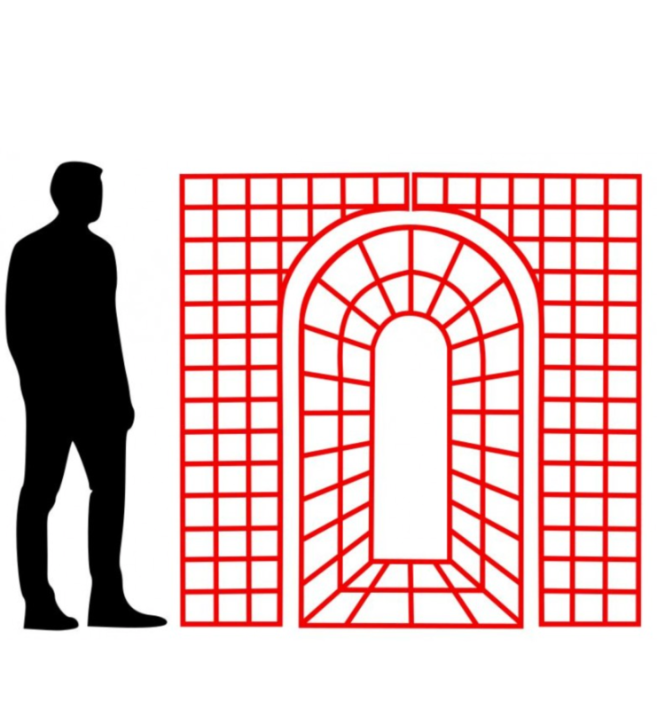 trejaż naścienny typu francuskiego