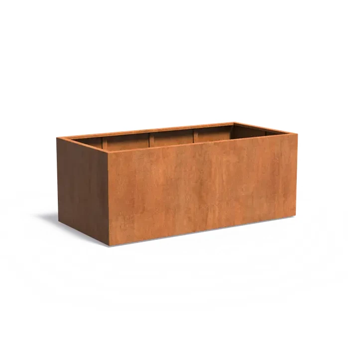 Donica ogrodowa CARREZ prostokątna CA20 :: stal corten, różne rozmiary