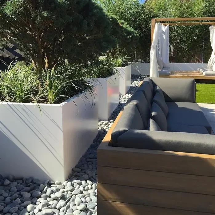 Donica ogrodowa CARREZ kwadratowa :: aluminium