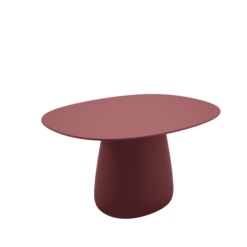 stół_ogrodowy_blat 135 cm_owalny_HPL_qeeboo-cobble--design-elisa-giovannoni-kolor-red-indian-bordowy