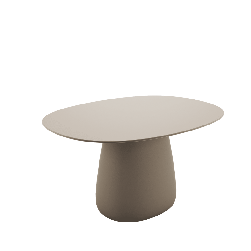 stół_ogrodowy_blat 135 cm_owalny_HPL_qeeboo-cobble--design-elisa-giovannoni-kolor-ottawa-beżowy