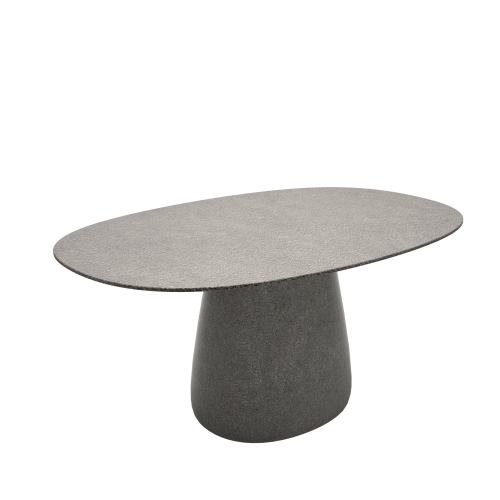 Stół ogrodowy 160 cm blat ceramiczny QEEBOO :: COBBLE