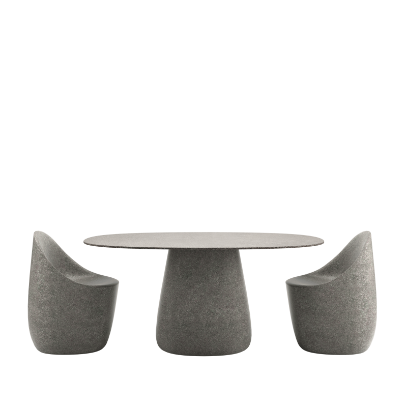 stół-ogrodowy-blat-owalny-190 cm-blat-ceramiczny-qeeboo-cobble-elisa-giovannoni-kolor-grey-mix