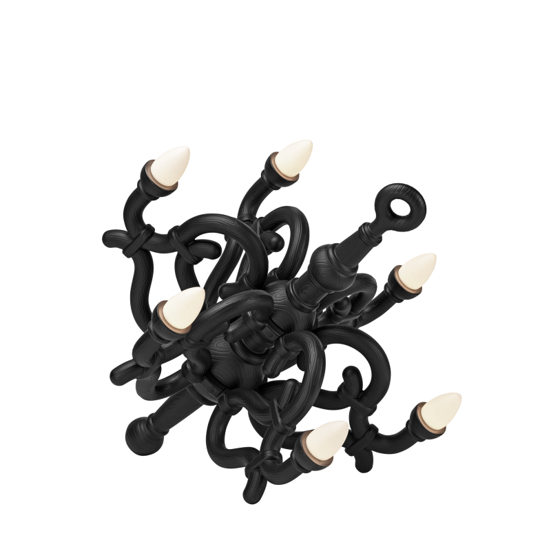 lampa-ogrodowa-żyrandol-qeeboo-fallen-chendalier-m-by-studio-job-czarna