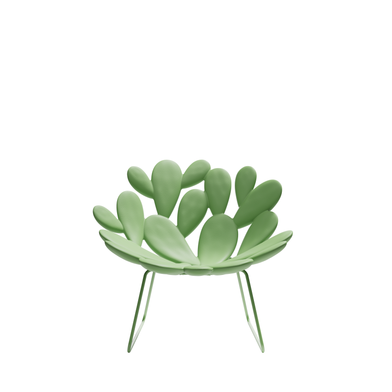 fotel-ogrodowy-qeeboo-filicudi-armchair-płozy-design-by- marcantonio-balsam green-zielony