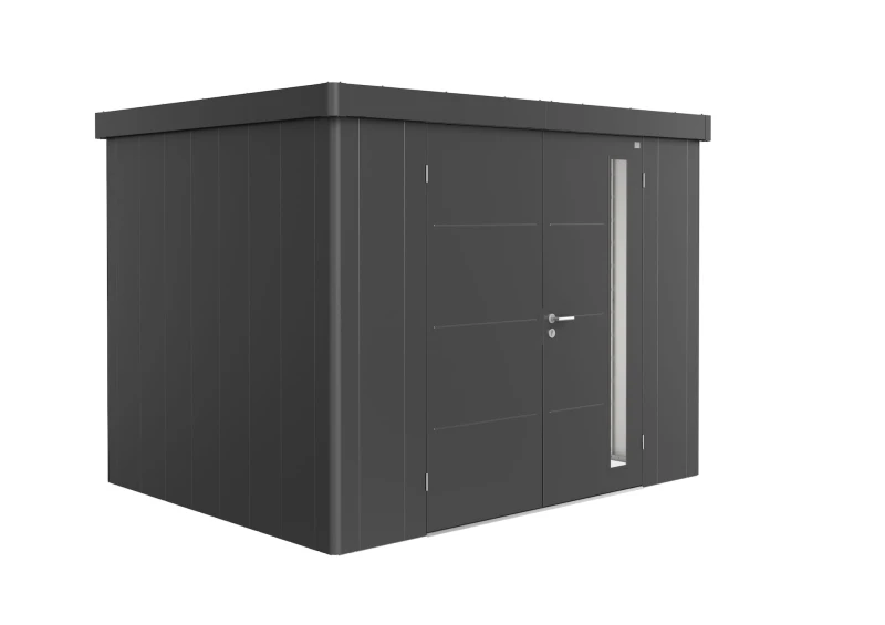 domek_ogrodowy_Biohort_86008_Neo_2C_ciemny szary_drzwi podwójne