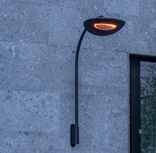 Ogrzewacz promiennik infrared :: HOTDOOR ścienny na długim wysięgniku
