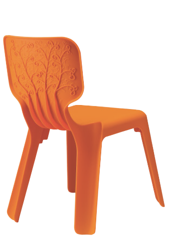 Krzesełko dla dzieci z ozdobnym oparciem :: ALMA